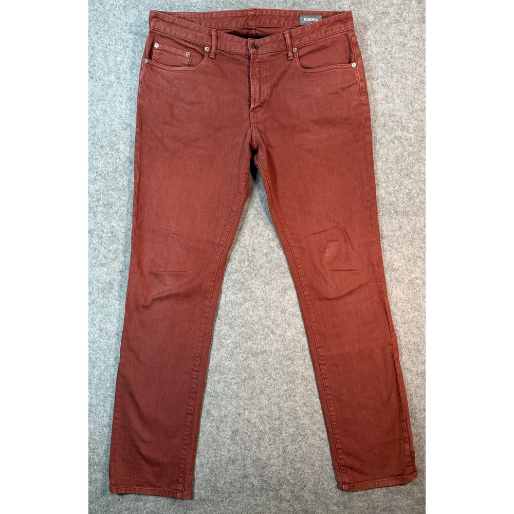 Bonobos Travel Jean Mens 36x34 Reddish Brown American Denim Stretch Pants